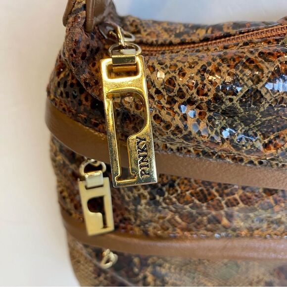 Bags By Pinky Miami Florida Faux Snake Skin Purse - Picture 5 of 9